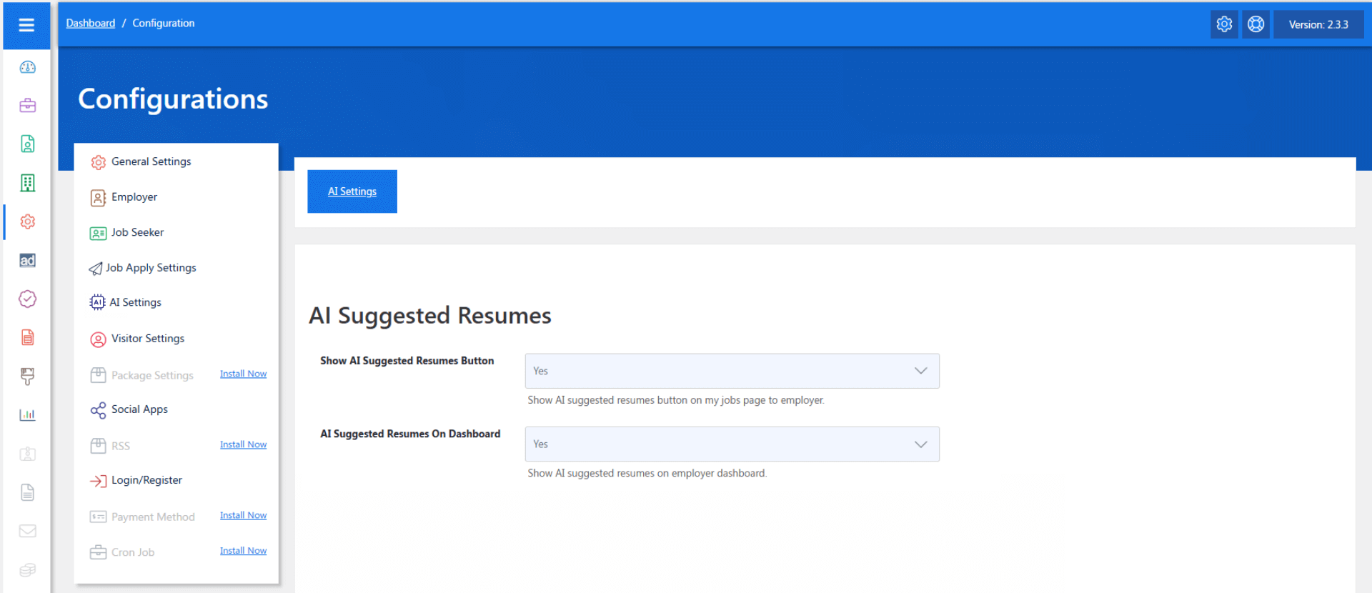 Admin AI Resume Search
