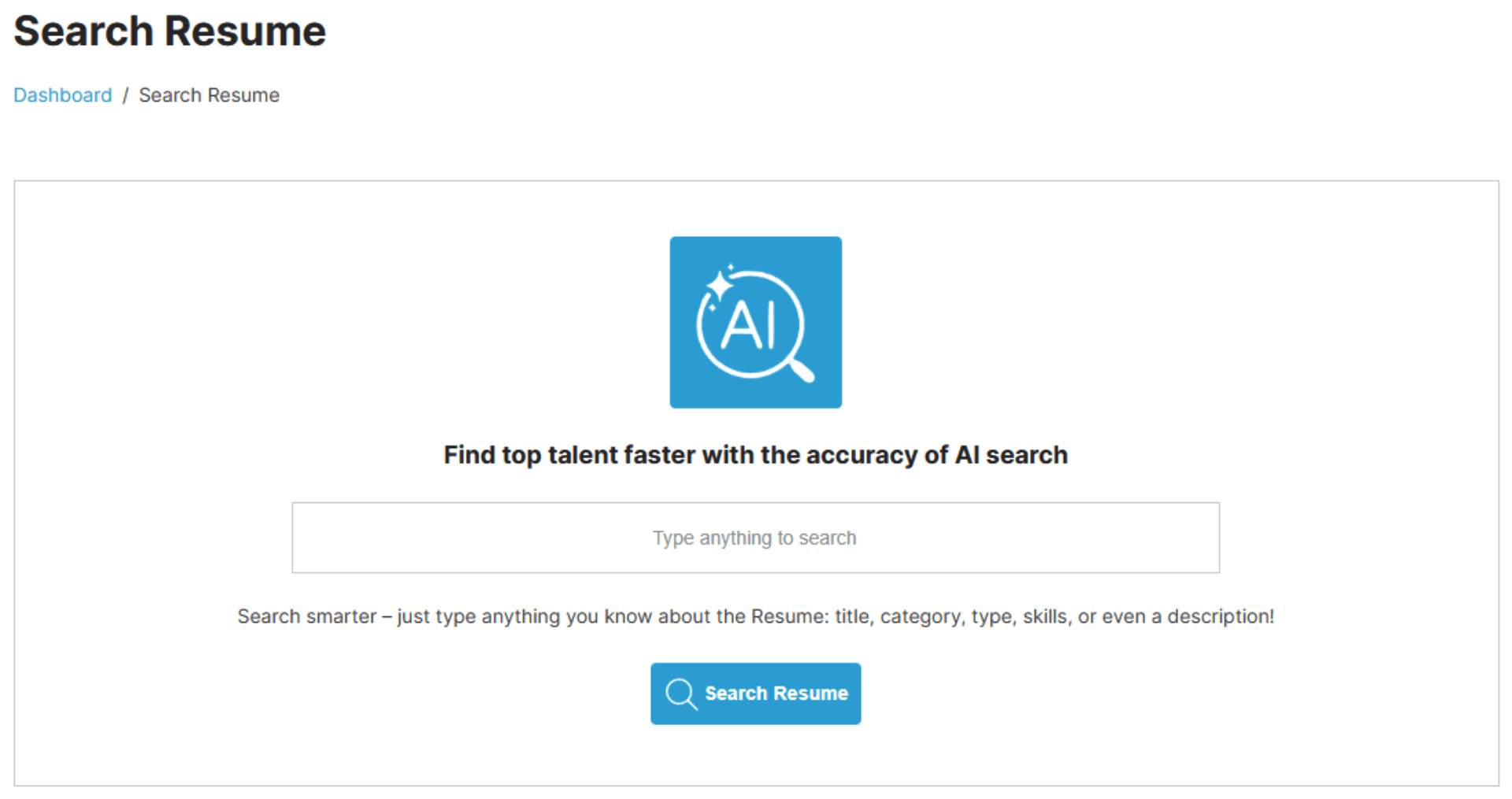AI Resume Search